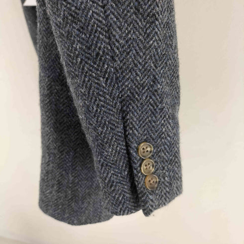 ハリスツイード Harris Tweed 2B ヘリンボーン テーラードジャケット メンズ