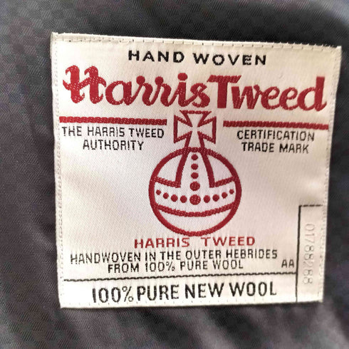ハリスツイード Harris Tweed 2B ヘリンボーン テーラードジャケット メンズ
