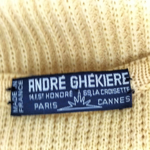 フランス製 ANDRE GHEKIERE ニットベスト メンズ