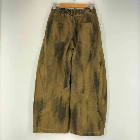 OREETA ブリーチ加工カーブデニムパンツ レディース JPN:M