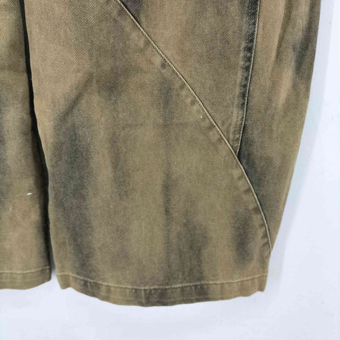 OREETA ブリーチ加工カーブデニムパンツ レディース JPN:M