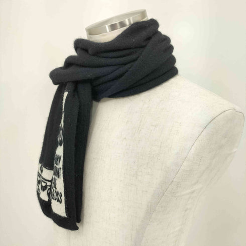 マリークワント MARY QUANT LONDON ロゴワッペン マフラー レディース