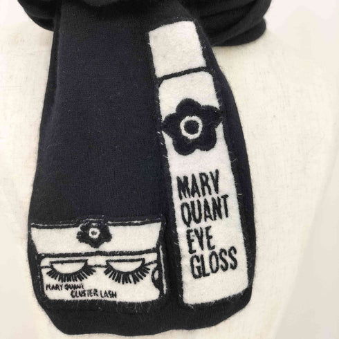 マリークワント MARY QUANT LONDON ロゴワッペン マフラー レディース