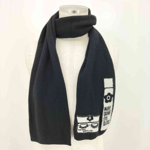 マリークワント MARY QUANT LONDON ロゴワッペン マフラー レディース