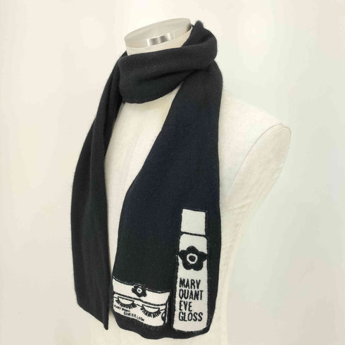 マリークワント MARY QUANT LONDON ロゴワッペン マフラー レディース