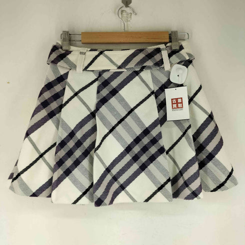 バーバリーロンドン BURBERRY LONDON チェック柄 プリーツミニスカート レディース 38