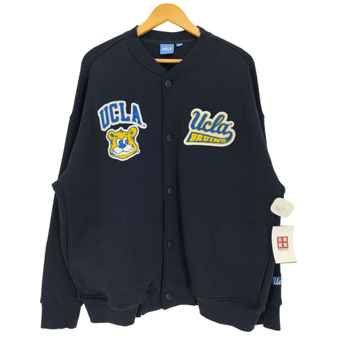 ユーシーエルエー UCLA ワッペン刺繍 スウェット生地 スタジャン メンズ import:L