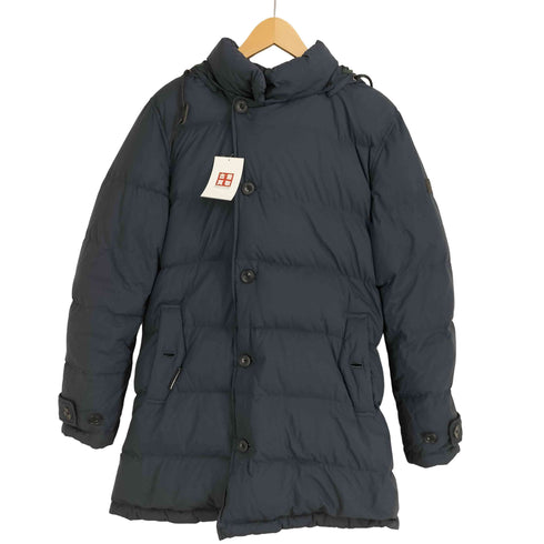 エーグル AIGLE WINDSTOPPER ウィンドストッパー ファーフード付 ブラックウォッチダウンコート メンズ import:L