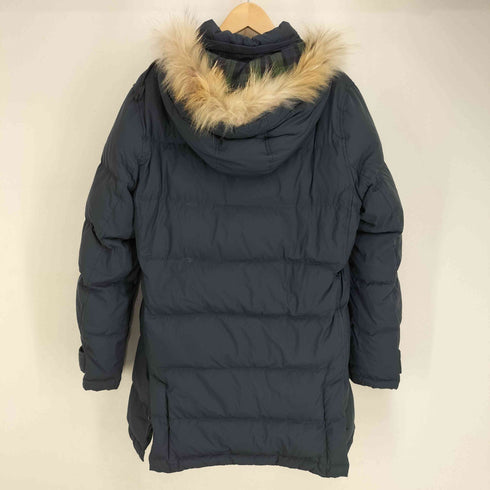 エーグル AIGLE WINDSTOPPER ウィンドストッパー ファーフード付 ブラックウォッチダウンコート メンズ import:L