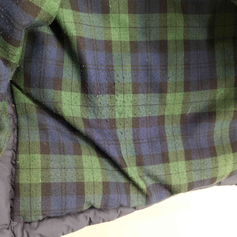 エーグル AIGLE WINDSTOPPER ウィンドストッパー ファーフード付 ブラックウォッチダウンコート メンズ import:L