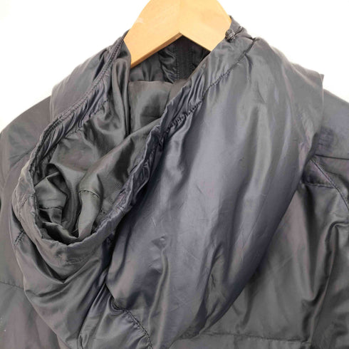 カッパ Kappa ロゴ刺繍 フーデッド ロングダウンコート メンズ