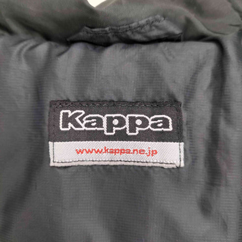 カッパ Kappa ロゴ刺繍 フーデッド ロングダウンコート メンズ
