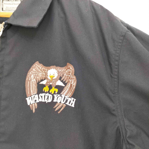ウェイステッドユース WASTED YOUTH 24aw 両面プリント ジップアップジャケット メンズ XXL