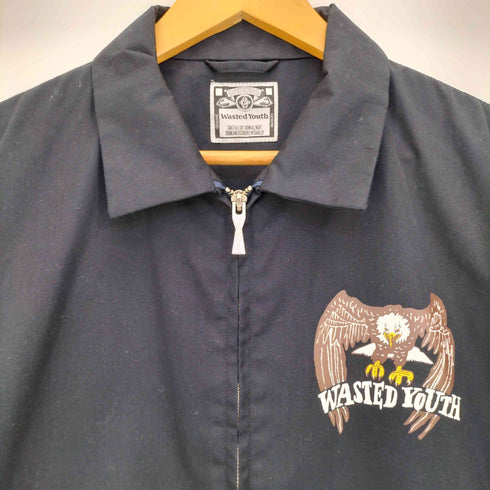 ウェイステッドユース WASTED YOUTH 24aw 両面プリント ジップアップジャケット メンズ XXL