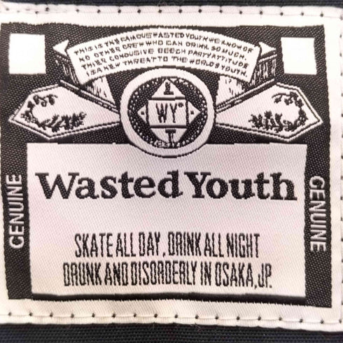 ウェイステッドユース WASTED YOUTH 24aw 両面プリント ジップアップジャケット メンズ XXL