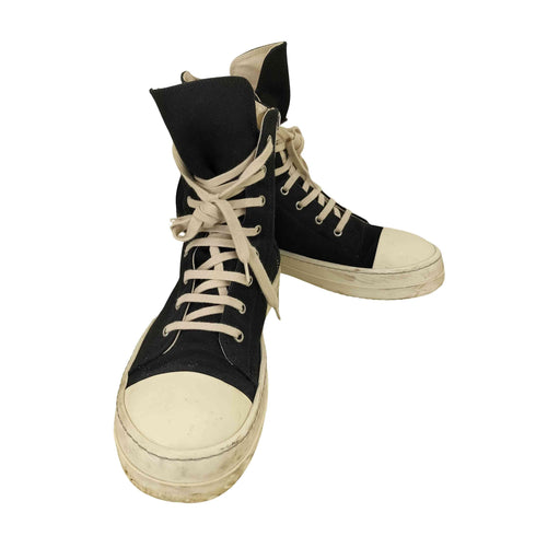 ダークシャドウバイリックオウエンス DRKSHDW by Rick Owens RAMONES sneakers hi ラモーンズ キャンバス メンズ 43