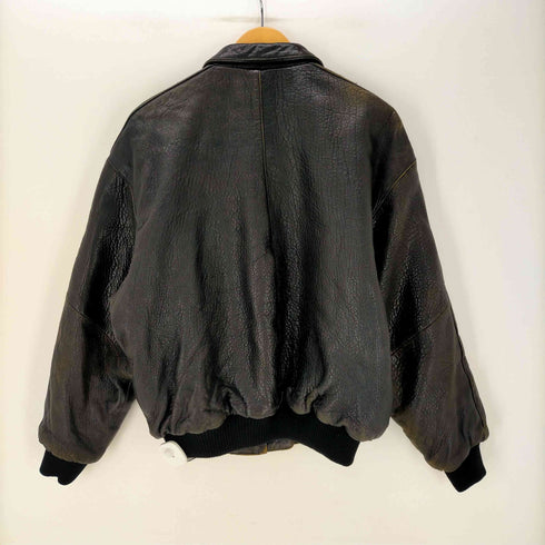 マリテフランソワジルボー MARITHE FRANCOIS GIRBAUD 80-90S MILLESIMES シープレザー フライト ジャケット ririジップ メンズ import:M