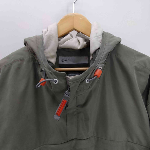 ナイキ NIKE 00S 00AW グレータグ マルチジップ ポケット パフ アノラック パーカー ジャケット メンズ import:L
