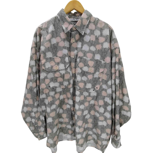 アクネストゥディオズ ACNE STUDIOS 花柄 総柄 コットン シャモア L/S シャツ メンズ M/L