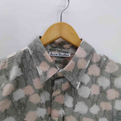 アクネストゥディオズ ACNE STUDIOS 花柄 総柄 コットン シャモア L/S シャツ メンズ M/L