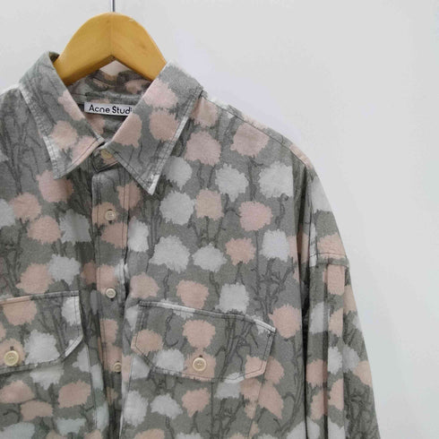 アクネストゥディオズ ACNE STUDIOS 花柄 総柄 コットン シャモア L/S シャツ メンズ M/L