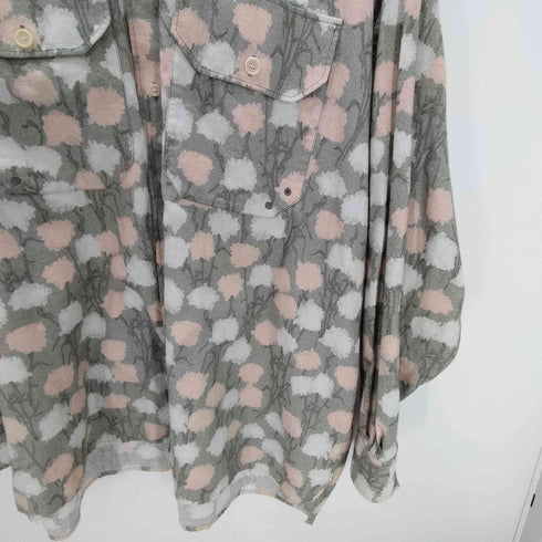 アクネストゥディオズ ACNE STUDIOS 花柄 総柄 コットン シャモア L/S シャツ メンズ M/L