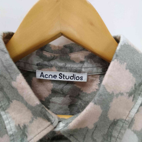 アクネストゥディオズ ACNE STUDIOS 花柄 総柄 コットン シャモア L/S シャツ メンズ M/L