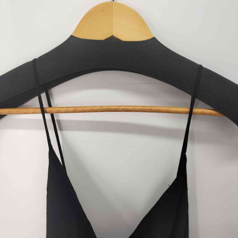 ザラ ZARA リネン混 リボン付きラスティックワンピース レディース JPN:M