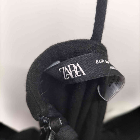 ザラ ZARA リネン混 リボン付きラスティックワンピース レディース JPN:M