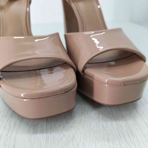 ザラ ZARA エナメルアンクルストラップサンダル レディース 37