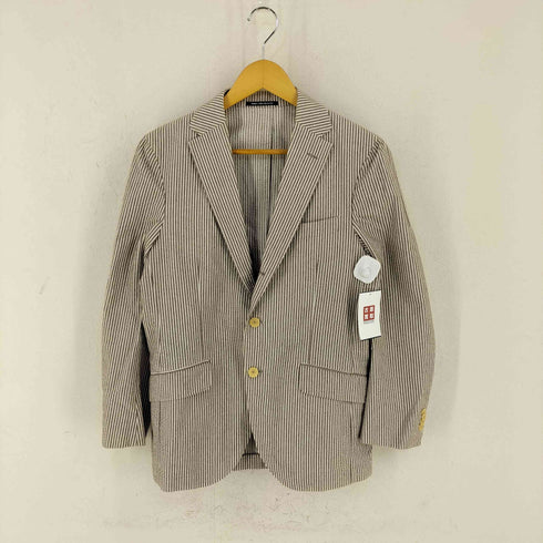 ユナイテッドアローズグリーンレーベルリラクシング UNITED ARROWS green label relaxing シアサッカー 3ボタン RGD NT SLP- ジャケット パンツ セットアップ メンズ 46 80