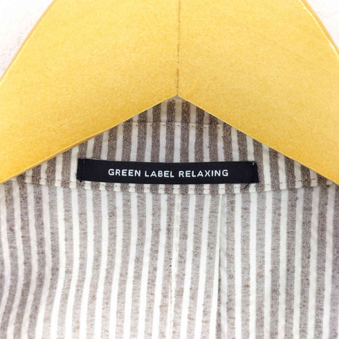 ユナイテッドアローズグリーンレーベルリラクシング UNITED ARROWS green label relaxing シアサッカー 3ボタン RGD NT SLP- ジャケット パンツ セットアップ メンズ 46 80