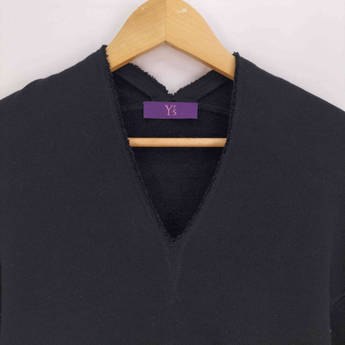 タケシコウサカバイワイズピンクレーベル TAKESHI KOSAKA by Y’s Pink Label 15AW カットオフ加工 キーネック プルオーバー スウェット インサイドアウト レディース JPN:2