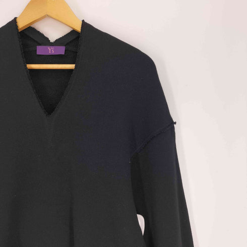 タケシコウサカバイワイズピンクレーベル TAKESHI KOSAKA by Y’s Pink Label 15AW カットオフ加工 キーネック プルオーバー スウェット インサイドアウト レディース JPN:2