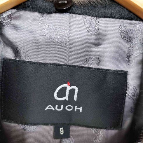 AUCH カシミヤ100 ミンクファー ロングコート レディース JPN:9号