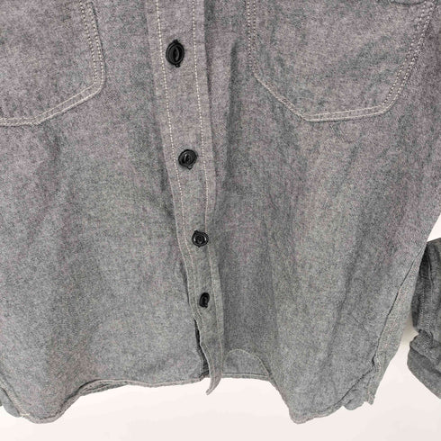 リー Lee ネコ目ボタン ダブルポケット シャンブレーシャツ メンズ import:S