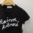 メゾンキツネ MAISON KITSUNE プリントデザイン Tシャツ レディース import:S