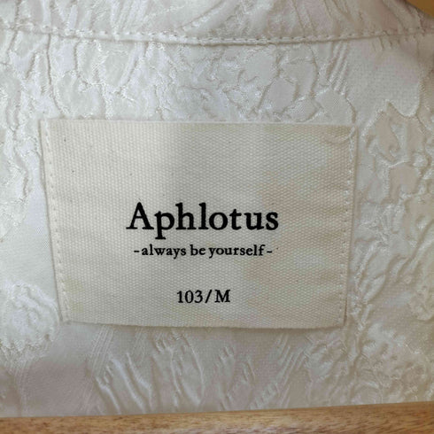 APHLOTUS オーバーサイズ スタンドカラー フルジップ ボリューム ブルゾン ふくれジャガード柄 メンズ JPN:M