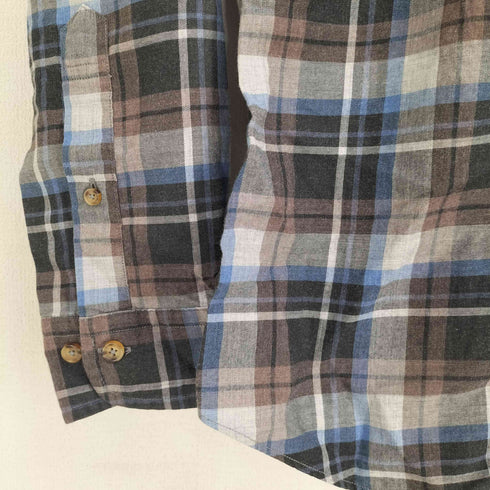 ブルックスブラザーズ BROOKS BROTHERS REGENT チェック柄 ボタンダウン 長袖シャツ メンズ import:XS
