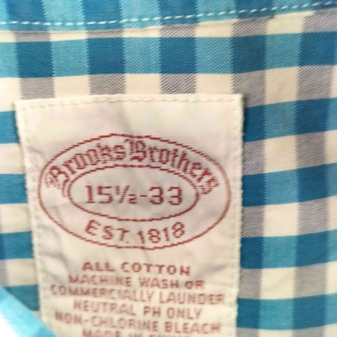 ブルックスブラザーズ BROOKS BROTHERS EST.1818 チェック L/S BDシャツ メンズ 15 2/1 33