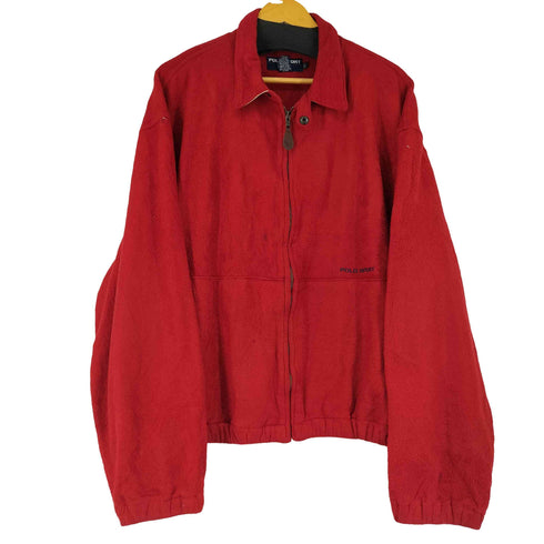 ポロスポーツラルフローレン POLO SPORT RALPH LAUREN 90S USA製 フリースジップアップスイングトップ メンズ XXL