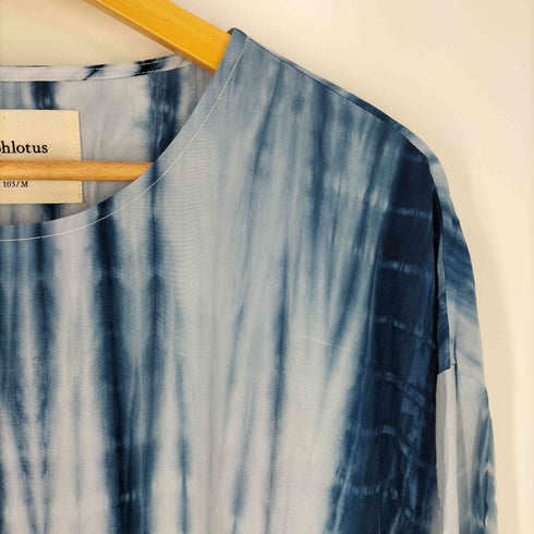 APHLOTUS 25SS Mercerized Tie-dye Crewneck LS Big Pullove メンズ import:M