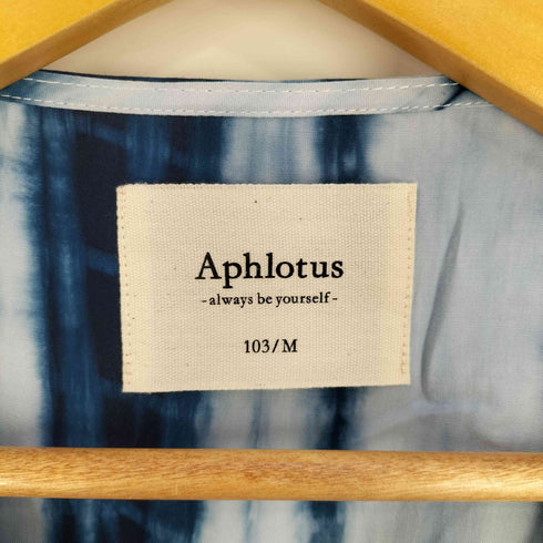 APHLOTUS 25SS Mercerized Tie-dye Crewneck LS Big Pullove メンズ import:M