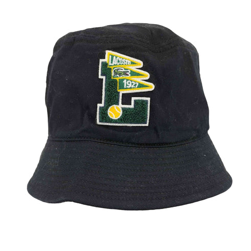 ラコステ LACOSTE ビッグ L ワッペン バケットハット メンズ 58cm