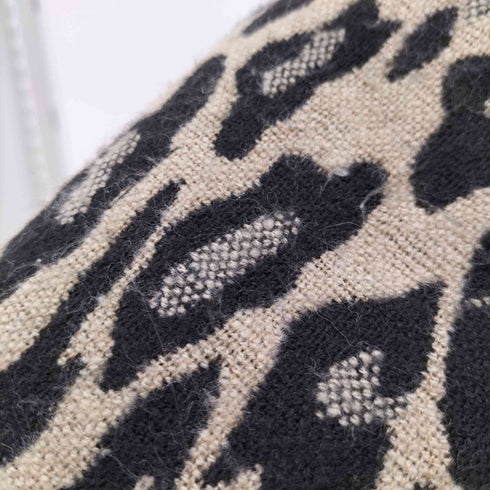 AGAM レオパード柄 大判 フリンジストール メンズ ONE SIZE