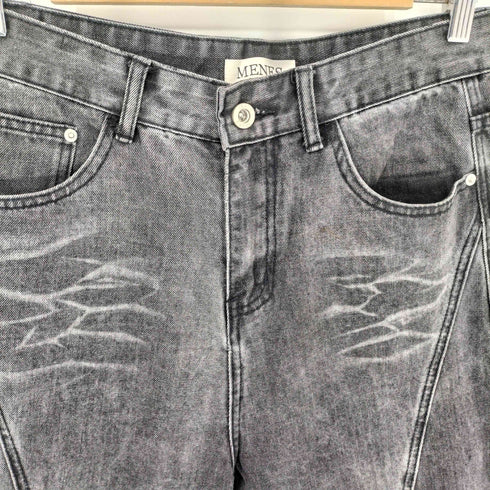 MENES washed baggy jeans ワイド バギー デニムパンツ STREET メンズ M
