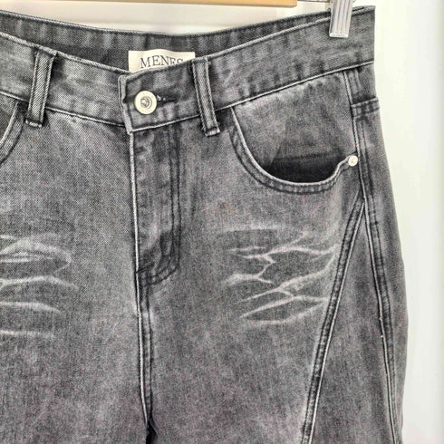 MENES washed baggy jeans ワイド バギー デニムパンツ STREET メンズ M