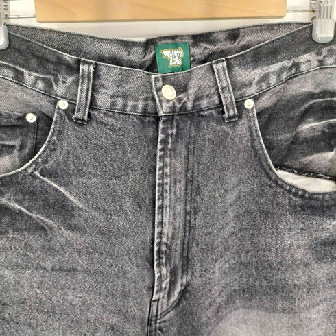 THAT'S LIFE バッグロゴ刺繍 ワイド バギー デニムパンツ STREET メンズ XL