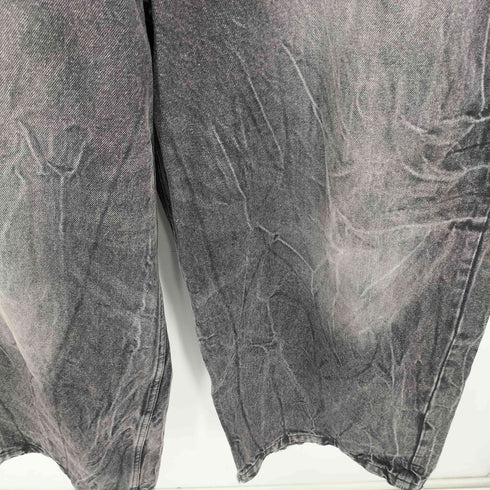 THAT'S LIFE バッグロゴ刺繍 ワイド バギー デニムパンツ STREET メンズ XL