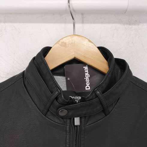 デシグアル Desigual レザーエフェクトライダースジャケット AQUILES メンズ S